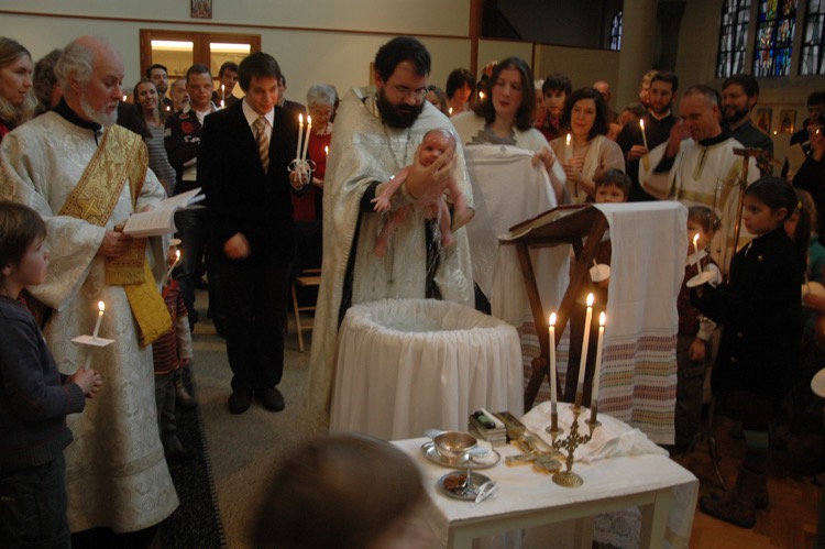 Photo of a Orthodox Baptism 